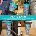 thumbnail image 7 of 30oz Handheld Travel Tumbler with Handle – Double Wall Stainless Steel Insulated Cup, Flip Straw Lid, Leak-Proof & BPA-Free for Hot and Cold Drinks – Durable Coffee & Juice Mug Pink, 7 of 7