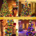 thumbnail image 3 of Decoración navideña para interiores y exteriores, estrella de cascada, luz superior para árbol de Navidad, guirnalda de hadas, 280/400 LED, novedad, 3 of 4