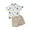 Khaki, variant on Toddler Baby Boy Flamingo Short Sleeve Button Down Shirt Casual Shorts Set Summer Outfits 12M 18M 2Y 3Y 4Y 5Y