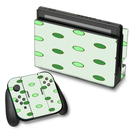 Skins Decals For Nintendo Switch Vinyl Wrap / Green Polka Dots