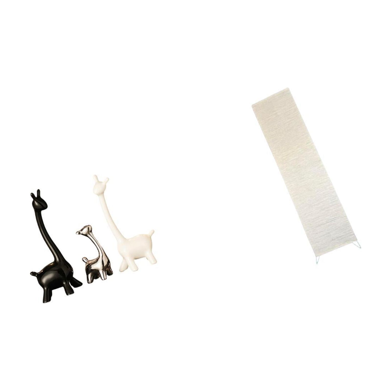 Ceramic Giraffe Statue Elk Deer Ornament Floor Lamp Shade Modern Paper Material for Living Room Bedroom Office Decor