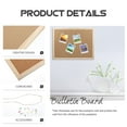 thumbnail image 5 of IBASETOY Khaki Cork Board Bulletin Board for Office Use Creative Memo Display and Easy to Use 18x24 inches, 5 of 5