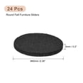 thumbnail image 2 of Furniture Sliders, 24Pcs 2.4'' Round Self Adhesive Felt Furniture Pad, Floor Protector for Hardwood Floor (Black), 2 of 5