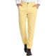 thumbnail image 1 of Pantalones de vestir ajustados con frente plano y bloque de color con estampado geométrico informal para hombre XXL Amarillo Blanco, 1 of 6
