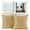 Gold, variant on Clara Clark Plush Solid Decorative Microfiber Square Throw Pillow Cover with Throw Pillow Insert for Couch, Gold, 18"x18"", 4 Piece Decorative Soft Throw Pillow Set