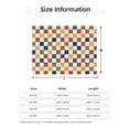 thumbnail image 2 of Throw Blanket for Couch, Floral Checkerboard Super Soft Fuzzy Comfy Warm Throw Blanket, Cuteness Lightweight Cozy Plush Flannel Blanket & Throws for Sofa and Bed All Season, 2 of 5