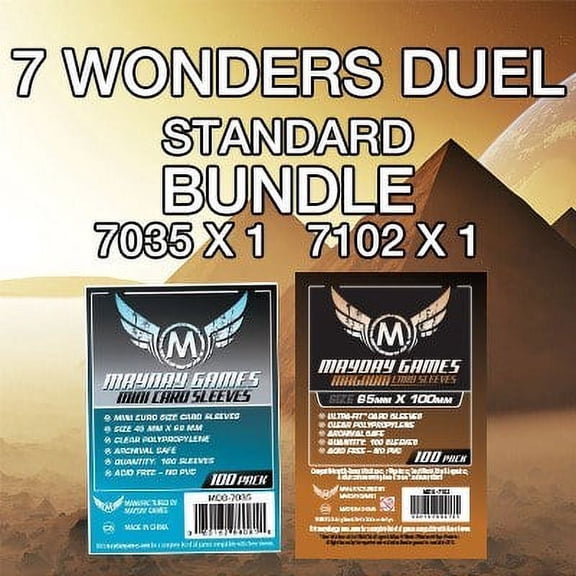 "7 Wonders: Duel" Compatible Card Sleeve Bundle