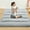 Light Gray-Queen, variant on Japanese Futon Floor Mattress, 3 '' Thicken Futon, Portable & Foldable Tatami Mat for Camping Dormitory Yoga Sleep Nap Meditation