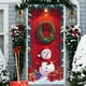 thumbnail image 1 of Linnome Christmas Door Decoration Kit - Santa Claus Themed Hanging Cloth with Border Stickers for Festive Entryways, 1 of 6