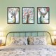 thumbnail image 4 of Gwong Decoración hogareña 3 unids / set 3D Deer Animal Wall Wall Stickers Living Room Art Decor Picture Pósters Gwong 99252, 4 of 7