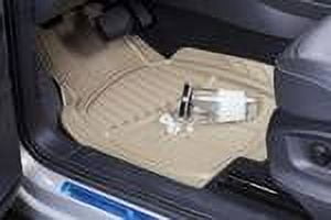 Auto Drive 4-Piece Premium Rubber Floor  Mat Toll Tan- Universal Fit for Cars, Trucks,202WM32