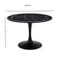 thumbnail image 5 of Pemberly Row Contemporary Black Marquina Marble Dining Table, 5 of 5