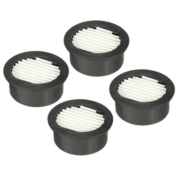 Uxcell Air Compressor Filter, 4 Pack Noise Reduction Air Compressor Accessories, Black, White