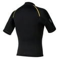thumbnail image 5 of Nyeemya Men 1.5mm Neoprene Diving Surfing Swim Tops Wetsuit Short Sleeve Shirt Summer Beachwear Black XXL, 5 of 5