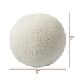 thumbnail image 2 of 9 inch Boucle Ball Throw Pillow Nordic Round Toss Pillow Detachable Sphere Shaped Decorative Pillow for Couch, Sofa, Bedroom (Cream, 9 inch), 2 of 7