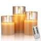 thumbnail image 1 of Lámpara de vela electrónica Velas parpadeantes sin llama con mando a distancia, 3 unidades, funciona con pilas, velas LED realistas, iluminación cálida, 2 modos de iluminación, 5 niveles de brillo, fu Neoglint Lámpara de vela electrónica, 1 of 7