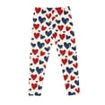 thumbnail image 4 of BLVB Toddler Little Girls Valentine's Day Leggings Heart Print Stretch High Waist Soft Pants Kids Valentine's Day Outfits 3-8 Years, 4 of 6