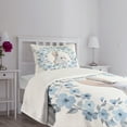 thumbnail image 3 of Ambesonne Country Quilted Bedspread Set 2 Pcs, Rabbit Portrait, Twin Size, Blue Grey White, 3 of 5