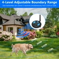 thumbnail image 6 of Wireless Electric Dog Fence System – 131-722ft Adjustable Boundary, IP67 Waterproof Receiver, 0-8 Level Shock, for Small Medium Large Dogs, 6 of 9
