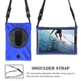 thumbnail image 3 of For Samsung Galaxy Tab S4 Case 10.5 inch SM-T830/T835/T837, 360 Hand Strap, Shoulder Strap, Kickstand, Rugged Drop Protection, Blue, 3 of 7