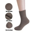 thumbnail image 6 of Deago 5 Pairs Boot Socks for Women Winter Solid Thick Warm Thermal Socks Cozy Crew Socks Christmas Gift (Khaki), 6 of 9