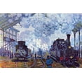 thumbnail image 2 of Art.com Saint Lazare Station In Paris, Arrival of a Train Art Print by Claude Monet, 18" x 12", 2 of 4