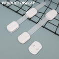thumbnail image 3 of Cerradura de seguridad ajustable para bebés para refrigeradores, gabinetes, etc., no necesita agujeros, juego de 6, 3 of 5