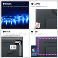 thumbnail image 4 of Muyoka Tira de luces LED de 6.5 pies / 16.4 pies Tira de luces LED TV Retroiluminación LED Lámparas de tira LED autoadhesivas Cambio de color Luces de cuerda LED alimentadas por USB con control de tec Muyoka Hogar, 4 of 7