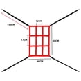 thumbnail image 2 of Strike Zone Target for Baseball Net Softball Adjustable Pitching Target for 7X7 Net Sold Only Central Target Strike Zone, 2 of 5