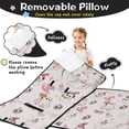 thumbnail image 3 of Pink Halloween Ghosts Toddler Nap Mats for Kids Preschool,50"x20" Sleeping Mat Bag or Kids,Toddler Sleeping Bag,Toddler Nap Mat or Daycare, 3 of 6