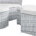 thumbnail image 4 of Modway Scottsdale Canopy Outdoor Patio Daybed in Light Gray White, 4 of 9