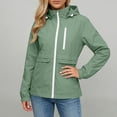 thumbnail image 6 of HAiming Womens Waterproof Jackets Long Sleeve Casual Zip up Casual Workout Jackets with Pockets Winter Outdoor Jackets, 6 of 9