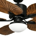 thumbnail image 2 of Dextrus 52-inch Palm Leaf Ceiling Fans with Light and Remote, Outdoor Tropical Ceiling Fan 3 Speed, Lights Colors Changing, 5 Blades, 2 of 14