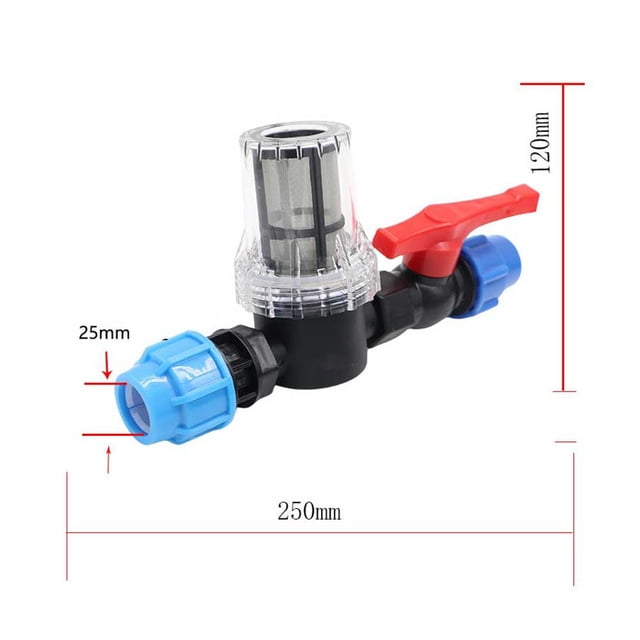 25mm Filter With Plastic Tube Quick Connector Filter Garden Drip