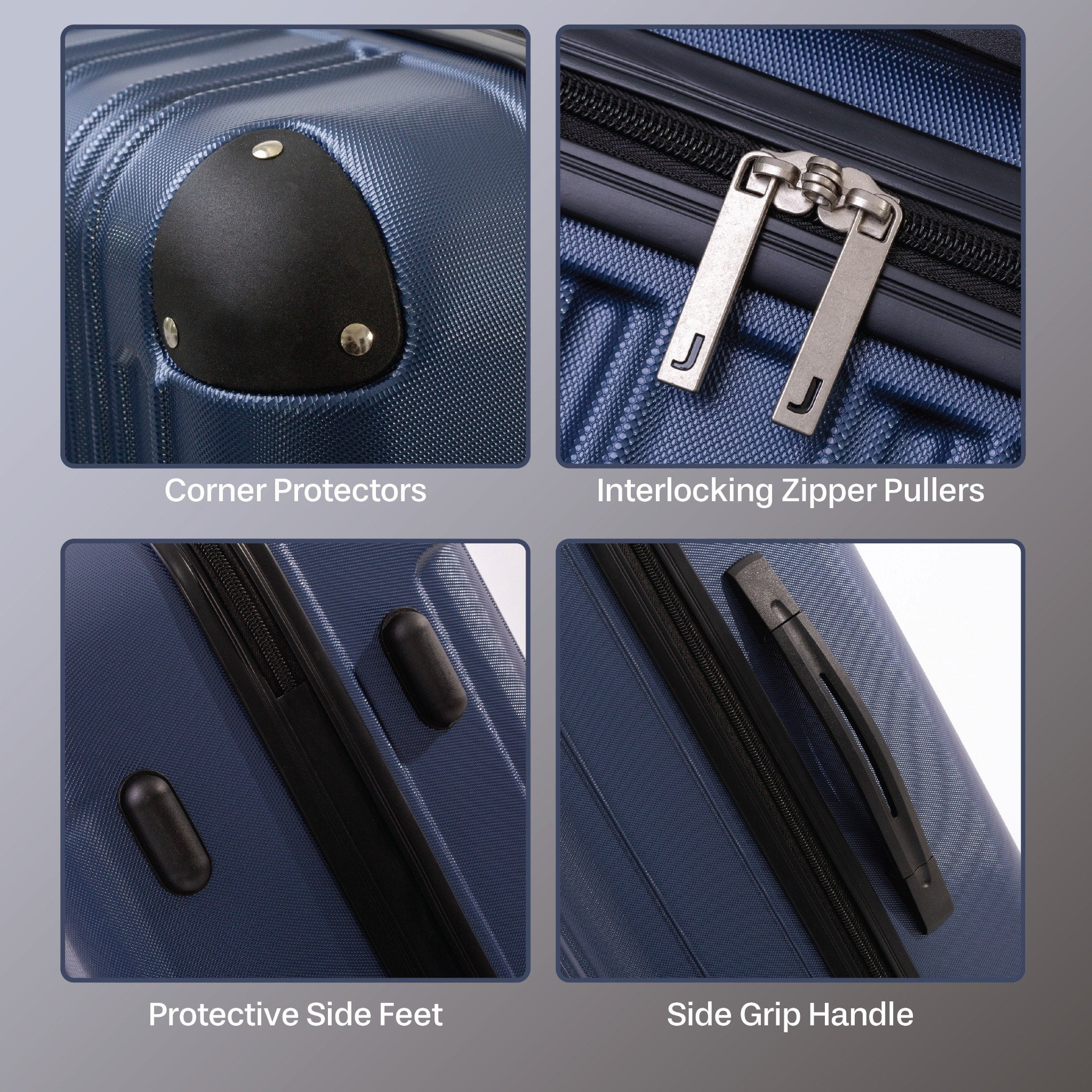 JetStream Aera Hardside Luggage Set, Suitcase Set with Spinner Wheels: Two Large Suitcases and One Carry on Luggage