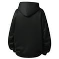 thumbnail image 3 of Aobny Thermal Big and Tall Shirts for Men Heavy Black Hooded Hoodie Sweatshirt Men Mens Shirt,S, 3 of 4