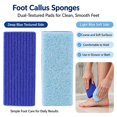 Ergonomic Foot Callus Remover 2 Sided Pumice Foam Foot Stone Dual ...
