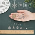 thumbnail image 3 of 1 Box DIY 10 Pairs Christmas Snowflake Charms Earring Making Kit Winter Charms for Jewelry Making Alloy Snow Pendants Glass Beads Star Bead Adult Women Craft Silver Instruction for DIY, 3 of 9