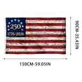 thumbnail image 2 of 250th Anniversary Flag, 250 Anniversary USA Flag, America 250 Flag, 3x5 Feet Polyester Patriotic Flag With Brass Grommets For Outdoor Display, 2 of 6