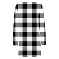 thumbnail image 4 of DDAPJ pyju Long Sleeve Cardigans with Pockets for Women,Open Front Shawl Collar Drape Cardigan Plaid Print Casual Kimono Tops Leightweight Comfy Holiday Coats Fall Fashion 2023, 4 of 5