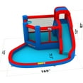 thumbnail image 2 of Sunny & Fun Inflatable Water Slide, Blow up Pool & Bounce House for Child - Blue, 2 of 5