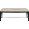 thumbnail image 2 of SAFAVIEH Zambia Traditional Rustic Upholstered Bench, Taupe/Beige, 2 of 3