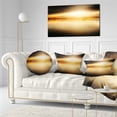 thumbnail image 3 of Designart Sunset with Views on the Lake - Landscape Printed Throw Pillow - 12x20, 3 of 5