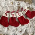 thumbnail image 3 of Calcetines de punto con alfabeto navideño Adornos para árboles de Navidad Decoraciones navideñas para el hogar 2024 Noel Año Nuevo 2025 Regalo de Navidad2, 3 of 5