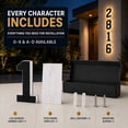 thumbnail image 5 of Solar House Number Light for Outside, 7.8-Inch LED Lighted Address Number Sign, 2000mAh Battery, IP67 Waterproof, Warm & Cool White, Auto Dusk-to-Dawn, 5 of 11