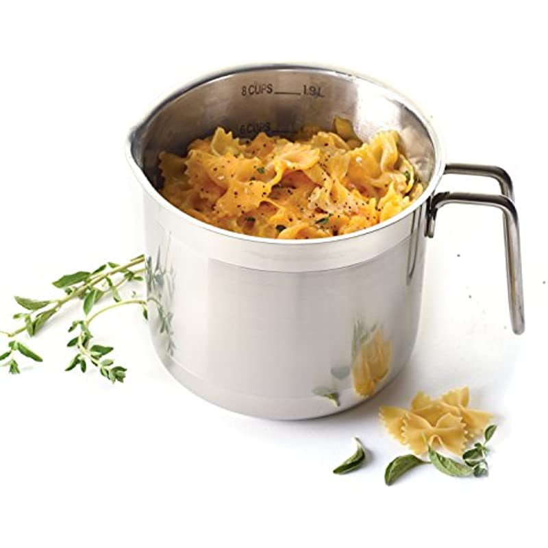 Norpro Krona Stainless Steel 8 Cup Multi Pot, 2 quarts, Silver