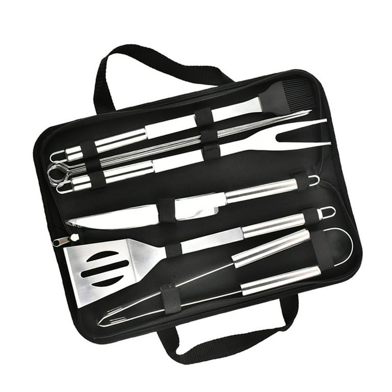 Baker Boutique BBQ Accessories, 20Pcs Grill Tools Set, Stainless Steel  Barbecue Tool Sets