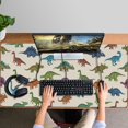 thumbnail image 4 of Long Mouse Pads for Desk,Beige Colorful Dinosaurs Pattern Desk Mats on Top Of Desks, Desk Mouse Pad Extra Large with 3mm Non-Slip Base and Stitched Edge for Gaming,Office,Work,Home 47.3"x23.6", 4 of 6