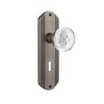 thumbnail image 1 of Nostalgic Warehouse 752485 Deco Plate, Backset Size: 2.375", Antique Pewter, 1 of 4