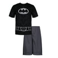 thumbnail image 6 of Warner Bros. Batman Toddler Boys' Athletic Performance T-Shirt & Mesh Shorts Set, Black/Grey (2T), 6 of 9